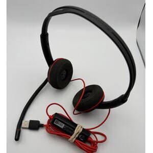 Plantronics BLACKWIRE C3220 USB Over-the-Ear Headset Black USB-A